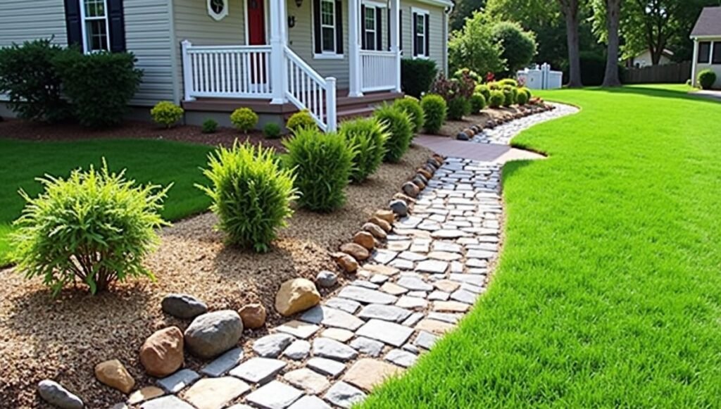 Front Yard Drainage Ditch Landscaping Ideas