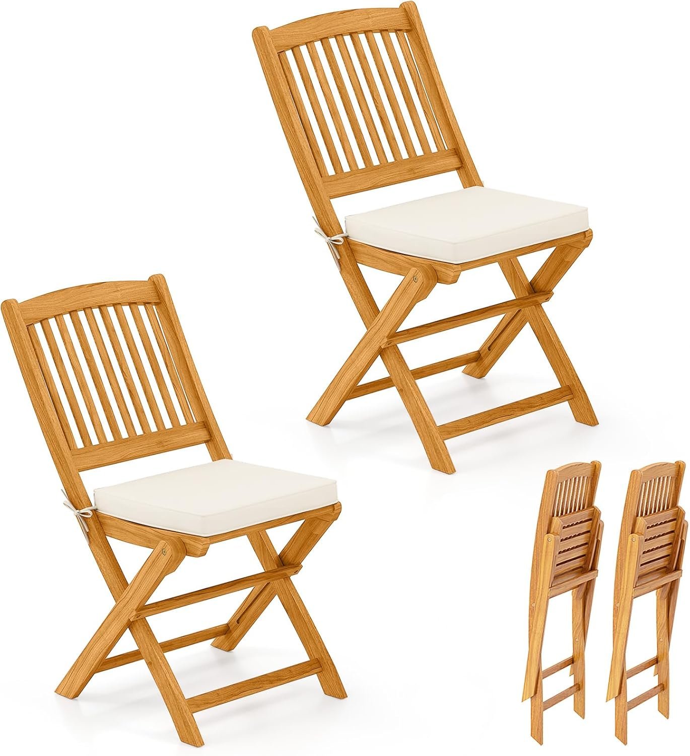 Tangkula Patio Dining Chairs