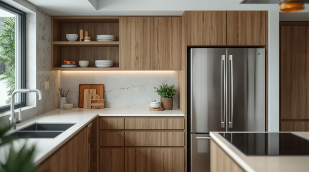 Above Fridge Cabinet Ideas