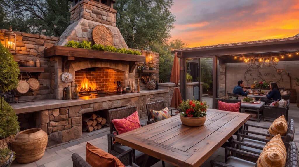 Bohemian Outdoor Kitchen Ideas
