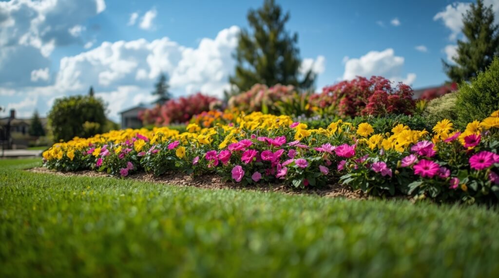 Color-Matched Flower Bed Ideas