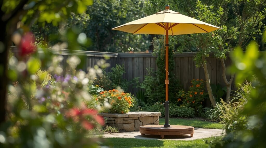 DIY Outdoor Umbrella Stand Ideas