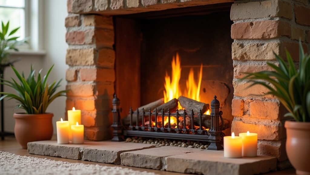Fireplace Decorations for Summer