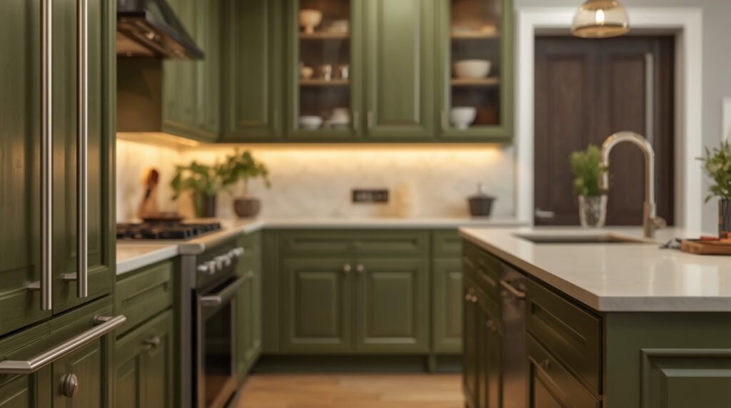Olive Green Kitchen Cabinet Ideas
