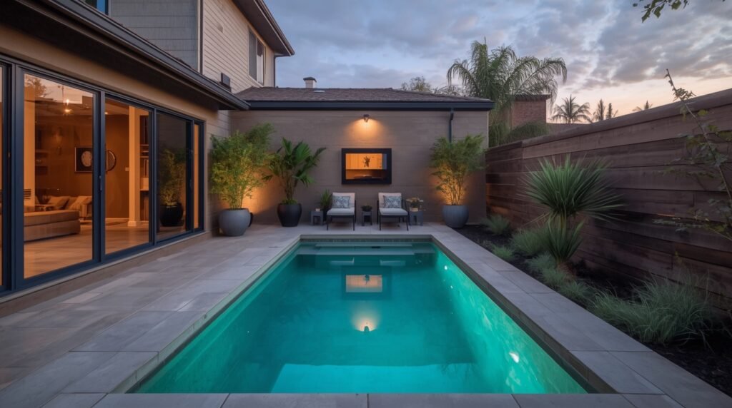 Tiny Courtyard Pool Ideas