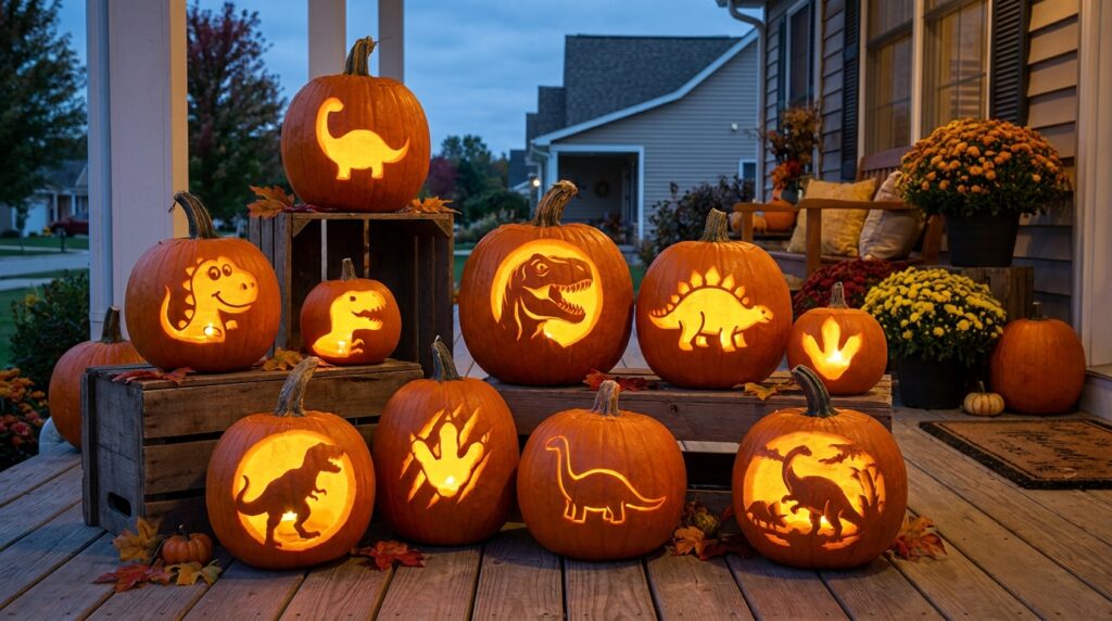 Dinosaur Pumpkin Carving Ideas