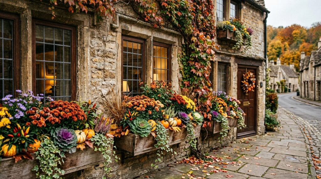 Fall Window Boxes