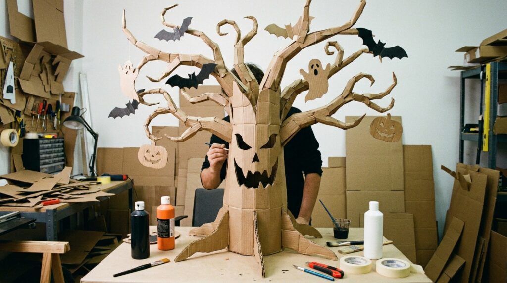 DIY Cardboard Halloween Decoration Ideas