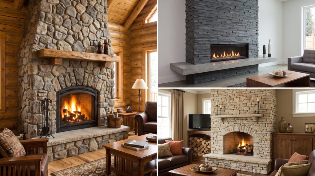 Stone Fireplace Design Ideas