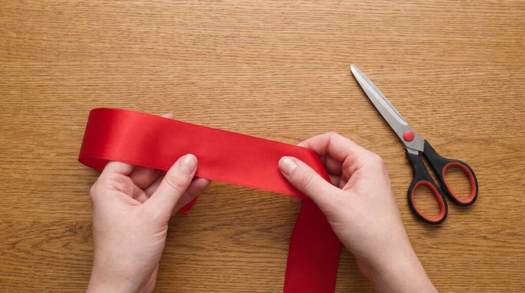 Make a Bow with Ribbon